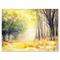 Designart - Bright Sunshine Through The Forest Trees IV - Traditional Canvas Wall Art Print